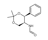 (4S,5S)-5-(formylamino)-4-phenyl-2,2-dimethyl-1,3-dioxane结构式