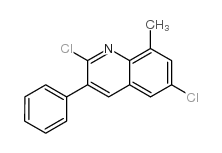 2,6-Dichloro-8-methyl-3-phenylquinoline Structure
