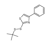 2-(tert-butyldisulfanyl)-4-phenylthiazole结构式