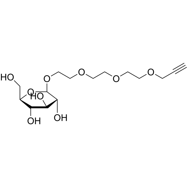 beta-Glc-TEG-Alkyne Structure
