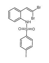 N-[2-(2,2-dibromovinyl)phenyl]-4-methylbenzenesulfonamide结构式