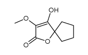 4-hydroxy-3-methoxy-1-oxaspiro[4.4]non-3-en-2-one结构式