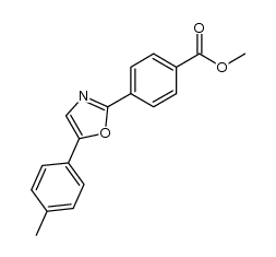 2-(4-Carbomethoxyphenyl)-5-(4-methylphenyl)oxazole Structure