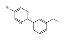 5-溴-2-(3-(氯甲基)苯基)嘧啶结构式