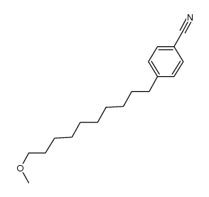 4-(10-methoxydecyl)-1-cyanobenzene Structure