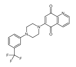 6-[4-[3-(trifluoromethyl)phenyl]piperazin-1-yl]quinoline-5,8-dione结构式