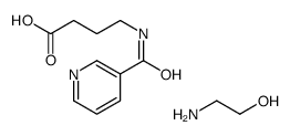 2-aminoethanol,4-(pyridine-3-carbonylamino)butanoic acid Structure