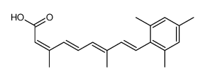 9-(2,4,6-trimethylphenyl)-3,7-dimethyl-2Z,4E,6E,8E-nonatetraenoic acid结构式