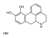 (6aR)-5,6,6a,7-Tetrahydro-4H-dibenzo[de,g]quinoline-10,11-diol hy drobromide (1:1) Structure