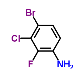 4-溴-3-氯-2-氟苯胺结构式