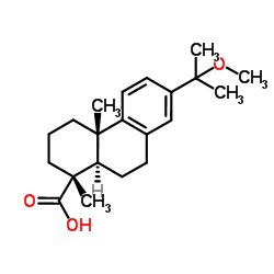 15-Methoxyabieta-8,11,13-trien-18-oic acid Structure