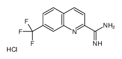 7-(trifluoromethyl)quinoline-2-carboximidamide,hydrochloride Structure