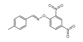 (E)-4-methylbenzaldehyde O-(2,4-dinitrophenyl) oxime结构式