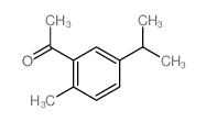 1-(5-异丙基-2-甲基苯基)乙酮结构式