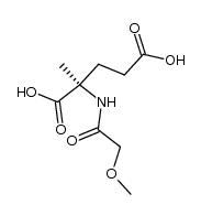 Glutamic acid,N-(methoxyacetyl)-2-methyl- (9CI)结构式
