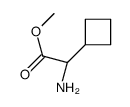 (S)-METHYL 2-AMINO-2-CYCLOBUTYLACETATE Structure
