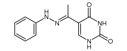 phenylhydrazone de l'acetyl-5 uracile Structure