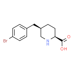 (2S,5R)-5-(4-BROMO-BENZYL)-PIPERIDINE-2-CARBOXYLICACID structure