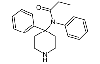 N-phenyl-N-(4-phenylpiperidin-4-yl)propanamide Structure