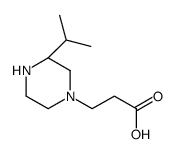 3-[(3R)-3-propan-2-ylpiperazin-1-yl]propanoic acid Structure
