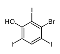 3-bromo-2,4,6-triiodophenol Structure
