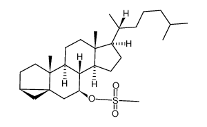 3α,5-cyclo-5α-cholestan-7β-ol methanesulfonate Structure