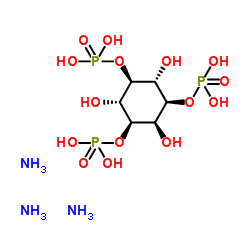 D-肌醇-1,3,5-三磷酸酯(铵盐)结构式