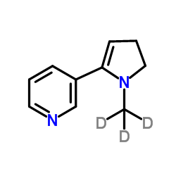 3-[1-(2H3)Methyl-4,5-dihydro-1H-pyrrol-2-yl]pyridine Structure