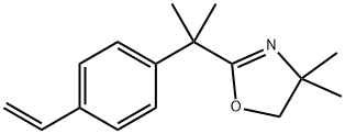 Oxazole, 2-[1-(4-ethenylphenyl)-1-methylethyl]-4,5-dihydro-4,4-dimethyl- Structure