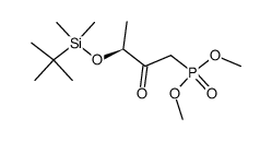 dimethyl [(S)-3-(tert-butyldimethylsilyloxy)butan-2-on-1-yl]phosphonate Structure