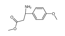3-amino-3-(4-methoxyphenyl)propionic acid methyl ester结构式