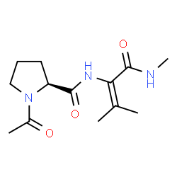 acetylprolyl-alpha,beta-dehydrovaline methylamide结构式