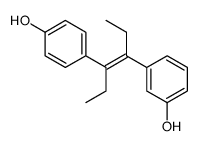 3,4'-dihydroxy-alpha,beta-diethylstilbene结构式