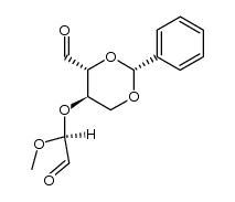 O2,O4-benzylidene-O3-(1-methoxy-2-oxo-ethyl)-erythrose Structure