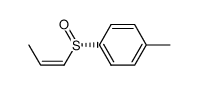 (Z)-(S)-(+)-propenyl p-tolyl sulfoxide Structure