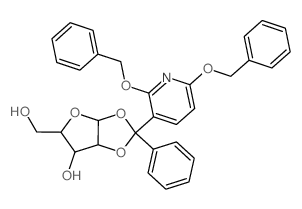 7-[2,6-bis(phenylmethoxy)pyridin-3-yl]-3-(hydroxymethyl)-7-phenyl-2,6,8-trioxabicyclo[3.3.0]octan-4-ol Structure