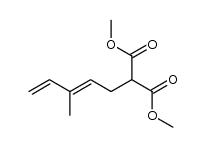 dimethyl (3-methyl-2,4-pentadien-1-yl)malonate Structure