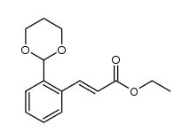 (E)-ethyl 3-(2-(1,3-dioxan-2-yl)phenyl)acrylate结构式