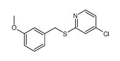 4-chloro-2-[(3-methoxyphenyl)methylsulfanyl]pyridine结构式