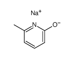 sodium 6-methyl-2-pyridolate Structure