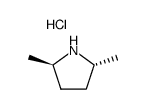 (2S,5S)-2,5-Dimethylpyrrolidine Hydrochloride Structure