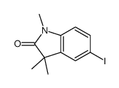 5-iodo-1,3,3-trimethylindol-2-one结构式