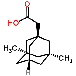 3,5-Dimethyl-1-adamantaneacetic acid Structure