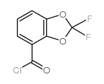 2,2-二氟-1,3-苯并二恶茂-4-甲酰氯结构式