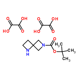 6-BOC-1,6-二氮杂螺[3.3]庚烷半草酸盐结构式