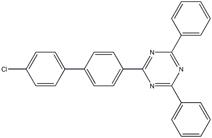 2-(4'-Chloro-[1,1'-biphenyl]-4-yl)-4,6-diphenyl-1,3,5-triazine Structure