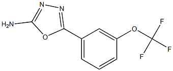 5-(3-(trifluoromethoxy)phenyl)-1,3,4-oxadiazol-2-amine结构式