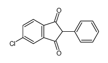5-chloro-2-phenylindene-1,3-dione Structure