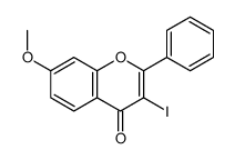 3-iodo-7-methoxy-2-phenylchromen-4-one Structure