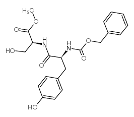methyl 3-hydroxy-2-[[3-(4-hydroxyphenyl)-2-(phenylmethoxycarbonylamino)propanoyl]amino]propanoate结构式